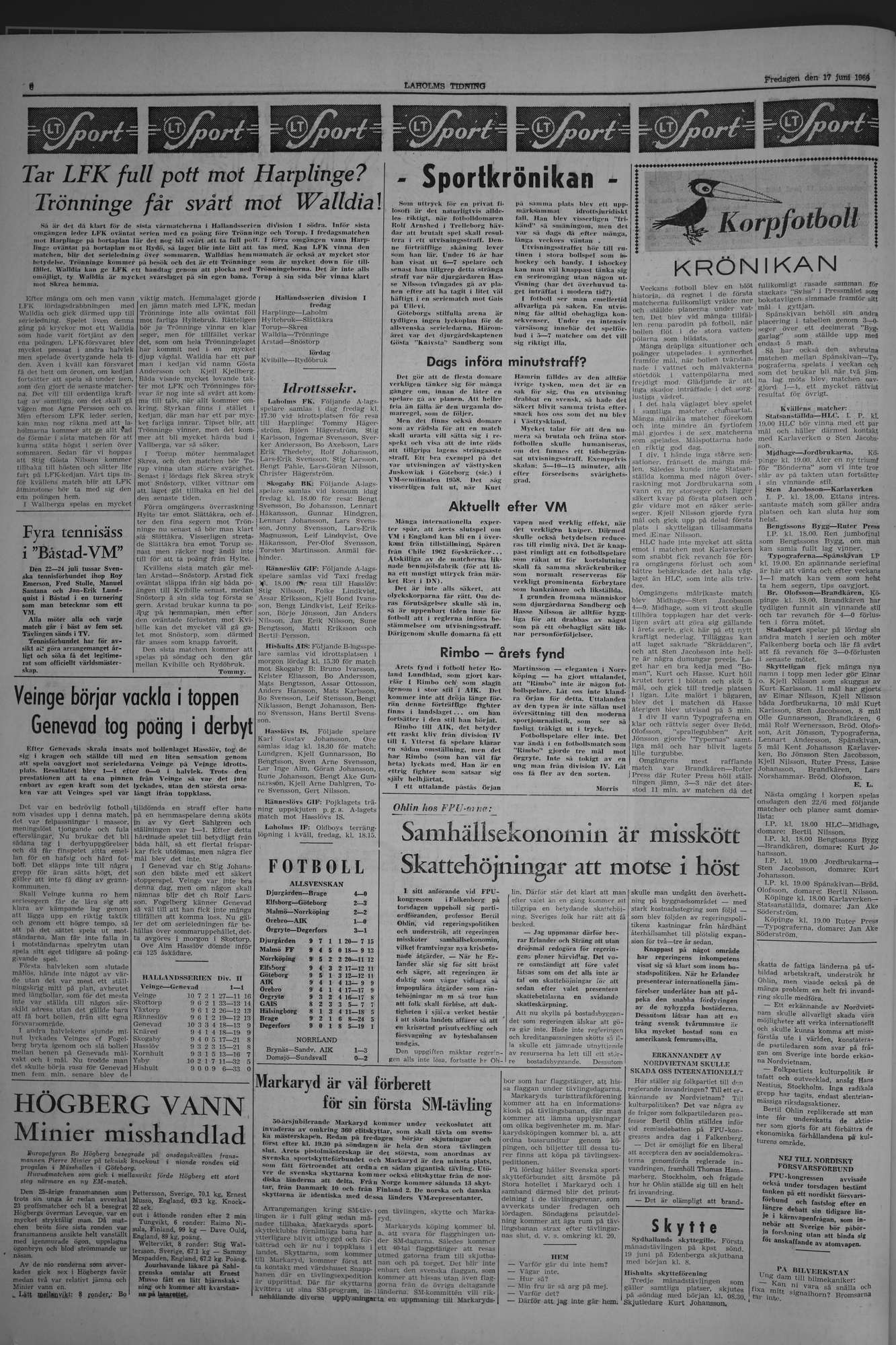 Laholms Tidning Fredag 17 juni 1966, sida 6