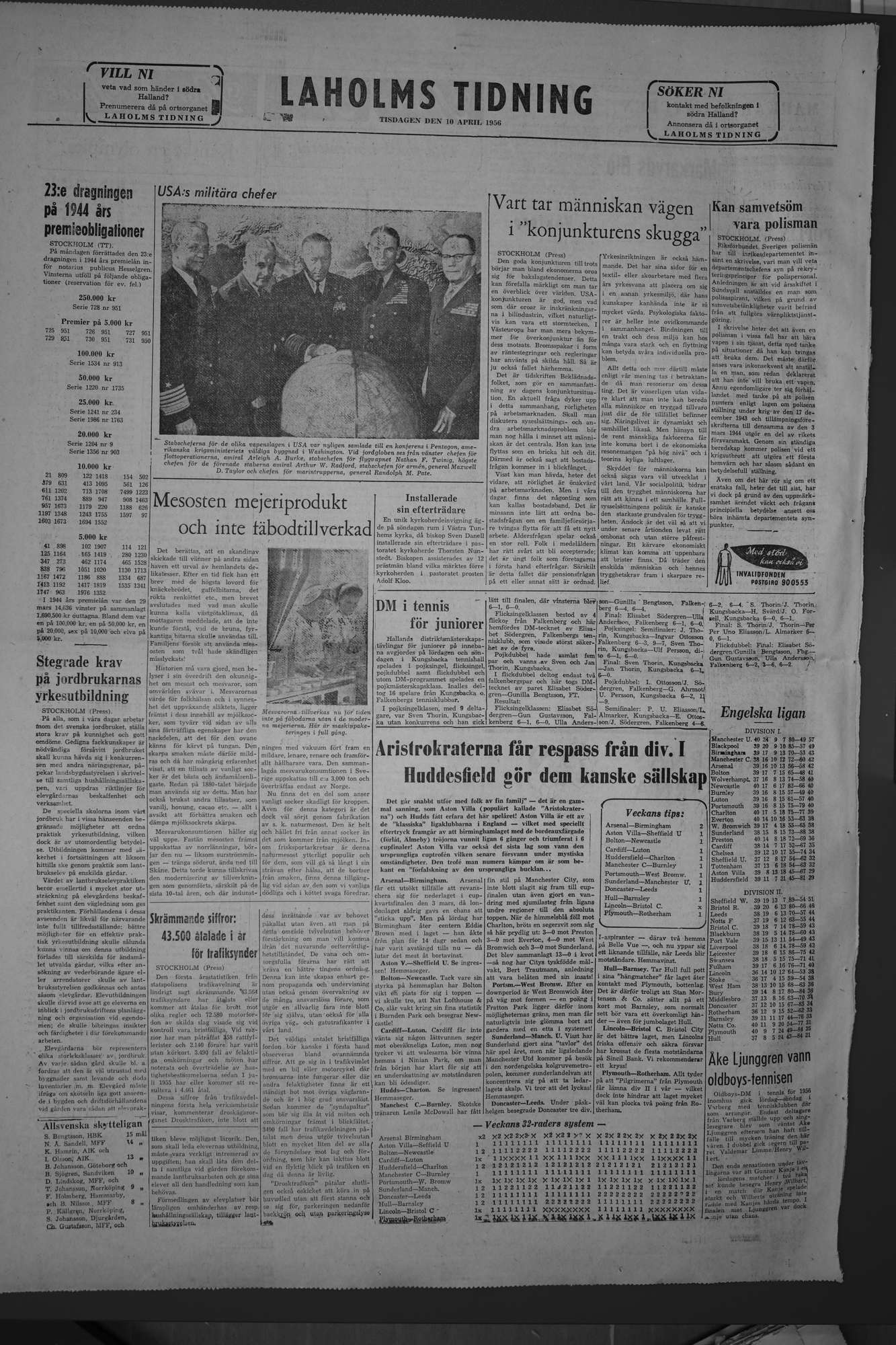 Laholms Tidning Tisdag 10 april 1956, sida 6