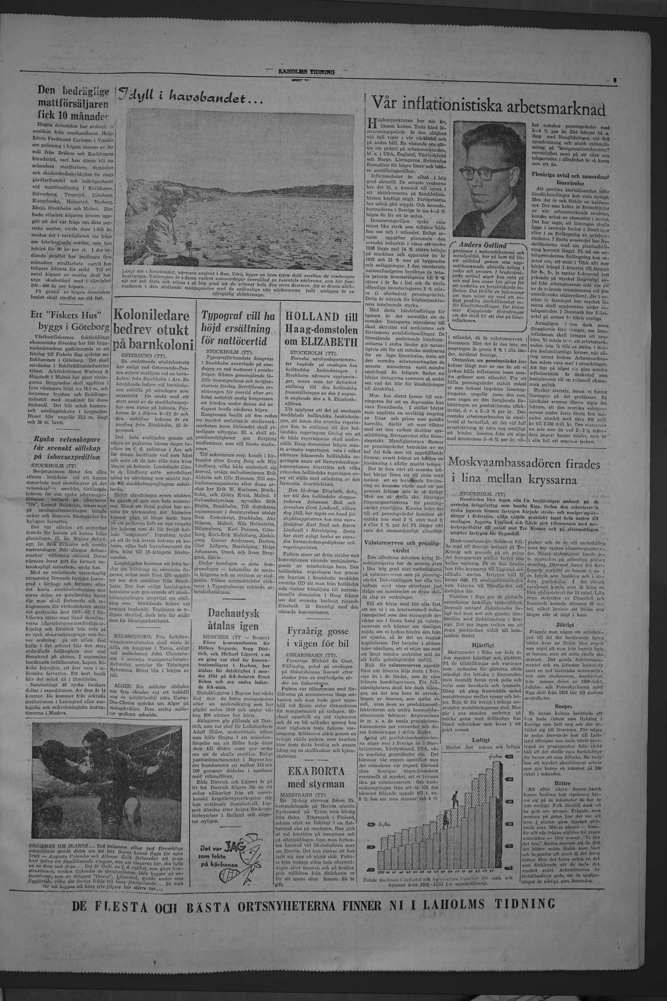 Laholms Tidning Fredag 10 augusti 1956, sida 5