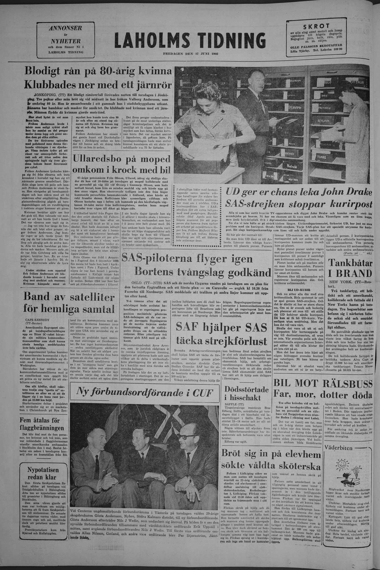 Laholms Tidning Fredag 17 juni 1966, sida 8
