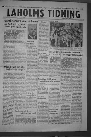 Förstasidan, Onsdag 10 oktober 1956