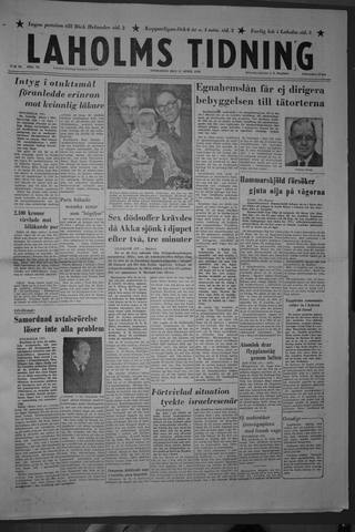 Förstasidan, Onsdag 11 april 1956