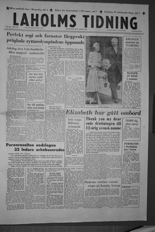 Förstasidan, Måndag 11 juni 1956