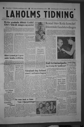 Förstasidan, Fredag 11 maj 1956