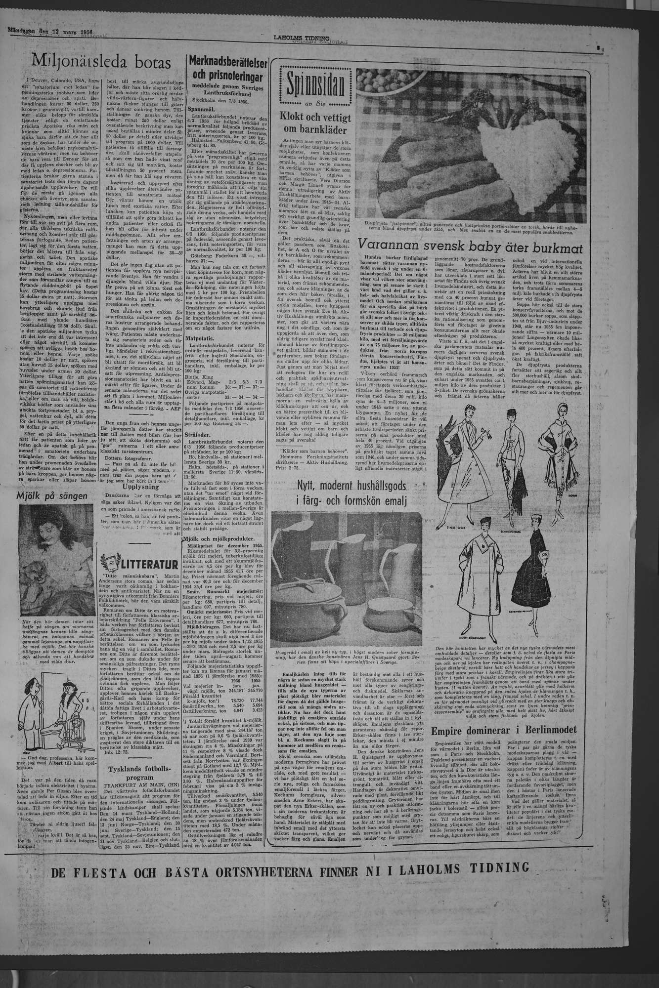 Laholms Tidning Måndag 12 mars 1956, sida 5