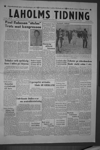 Förstasidan, Onsdag 13 juni 1956