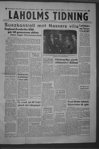 Förstasidan, Torsdag 13 september 1956
