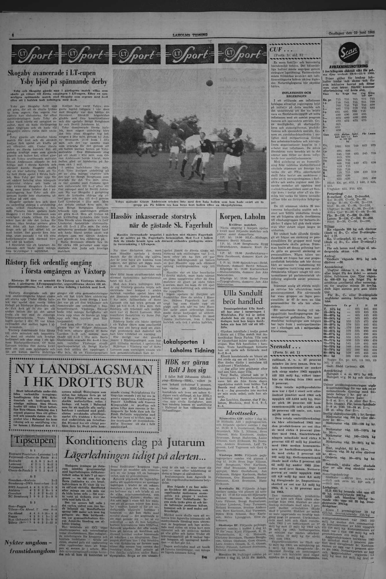Laholms Tidning Onsdag 22 juni 1966, sida 6