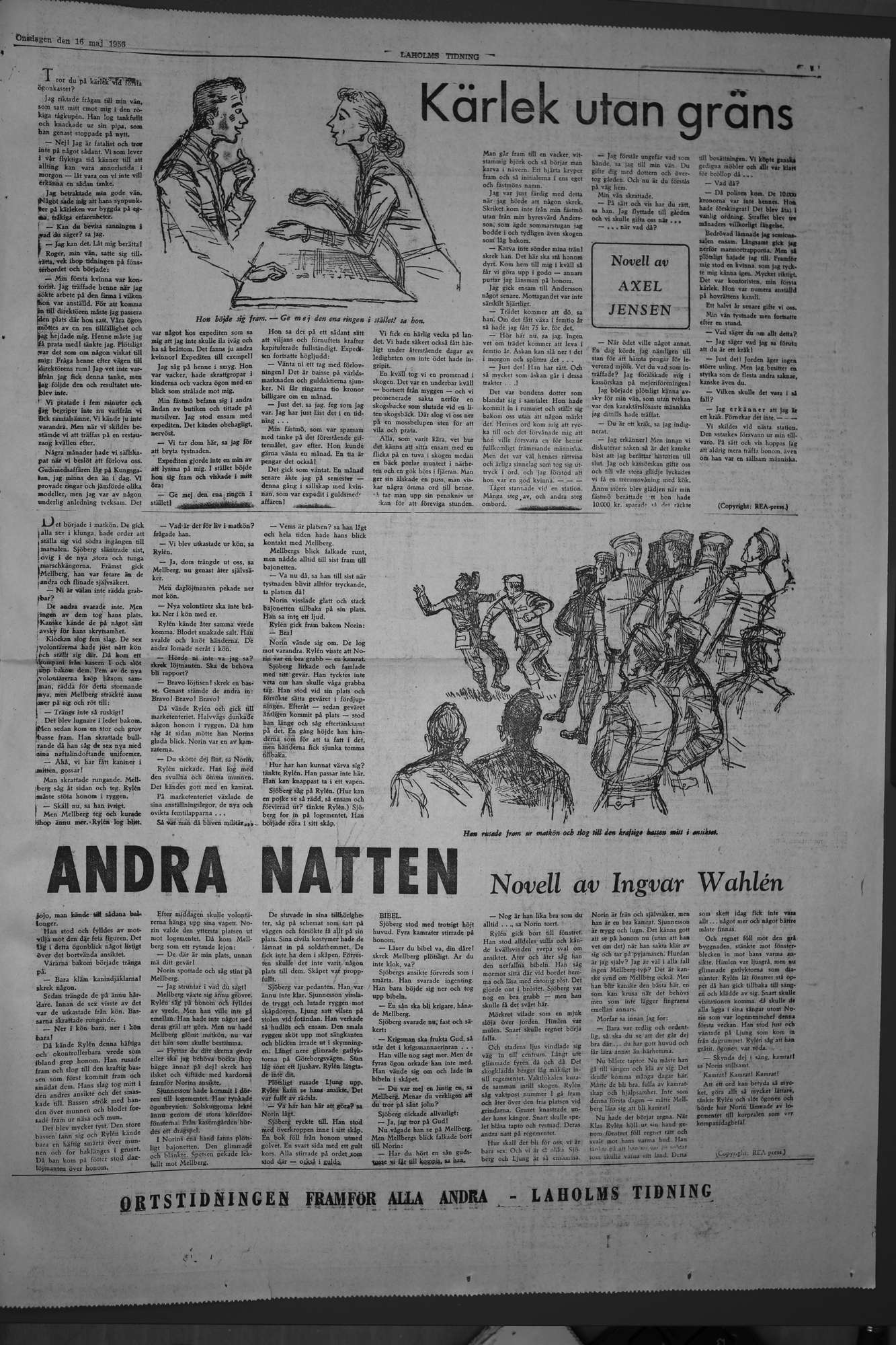 Laholms Tidning Onsdag 16 maj 1956, sida 7