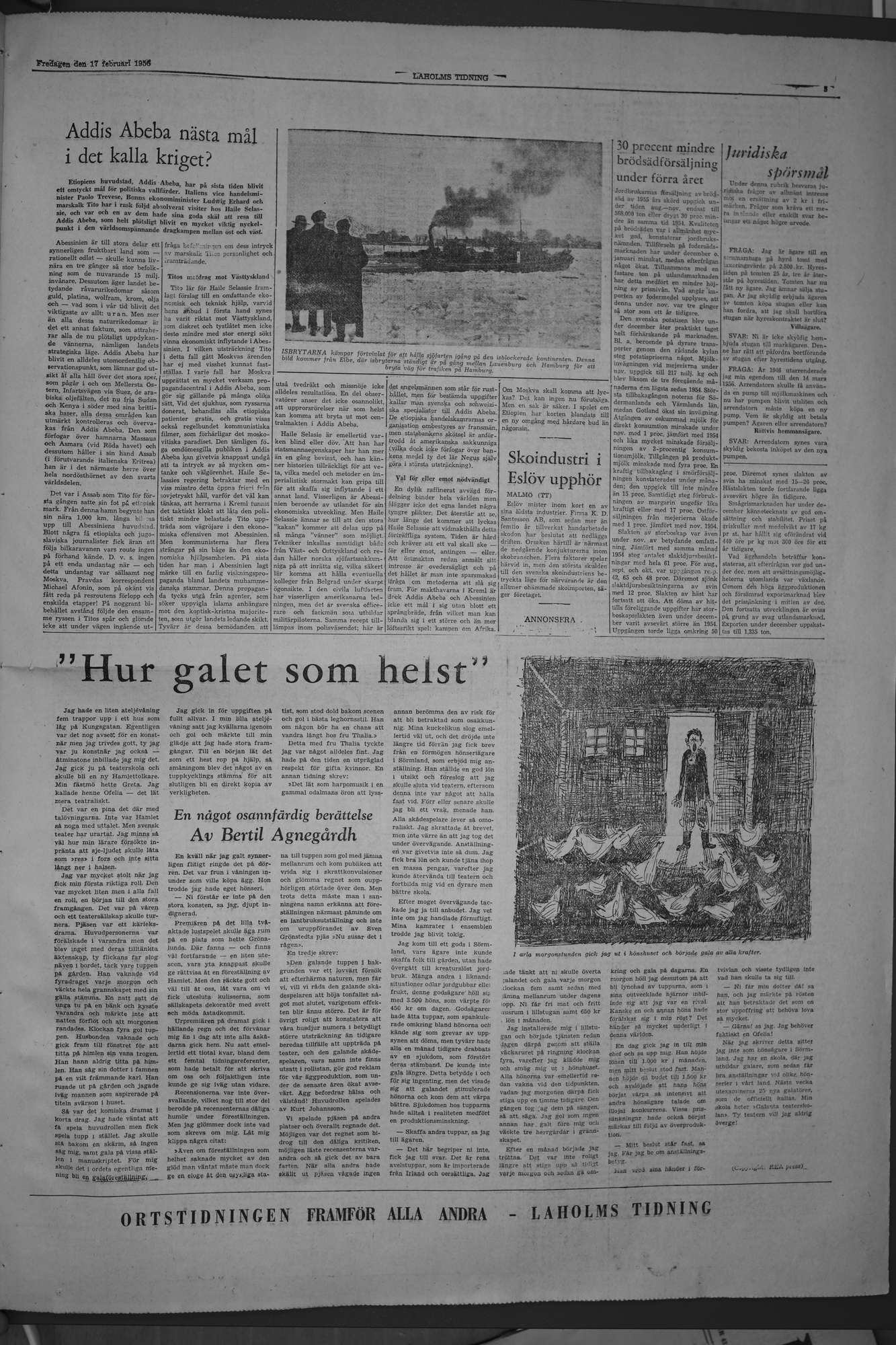 Laholms Tidning Fredag 17 februari 1956, sida 7