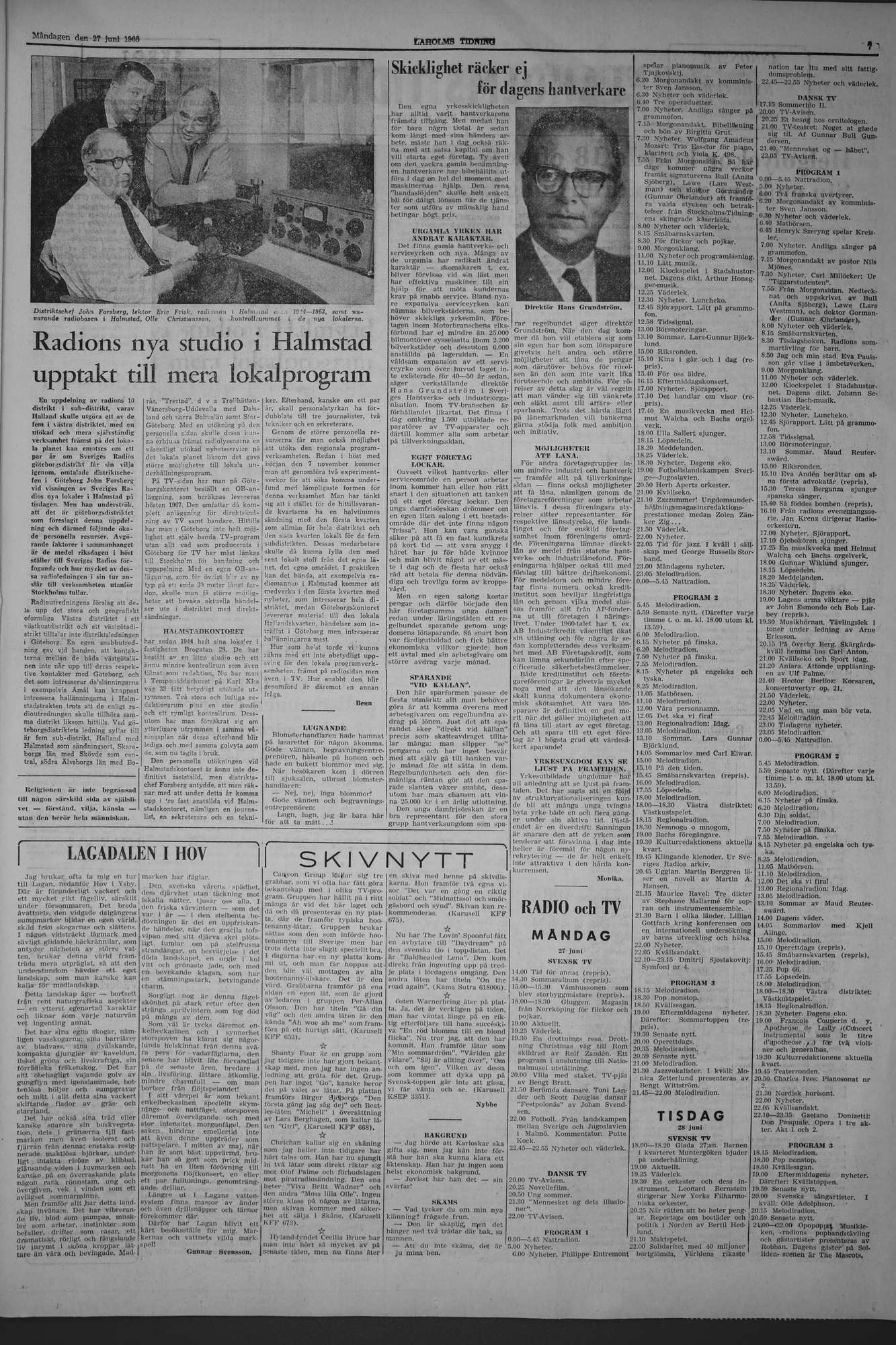 Laholms Tidning Måndag 27 juni 1966, sida 7