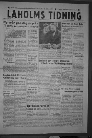 Förstasidan, Torsdag 17 maj 1956