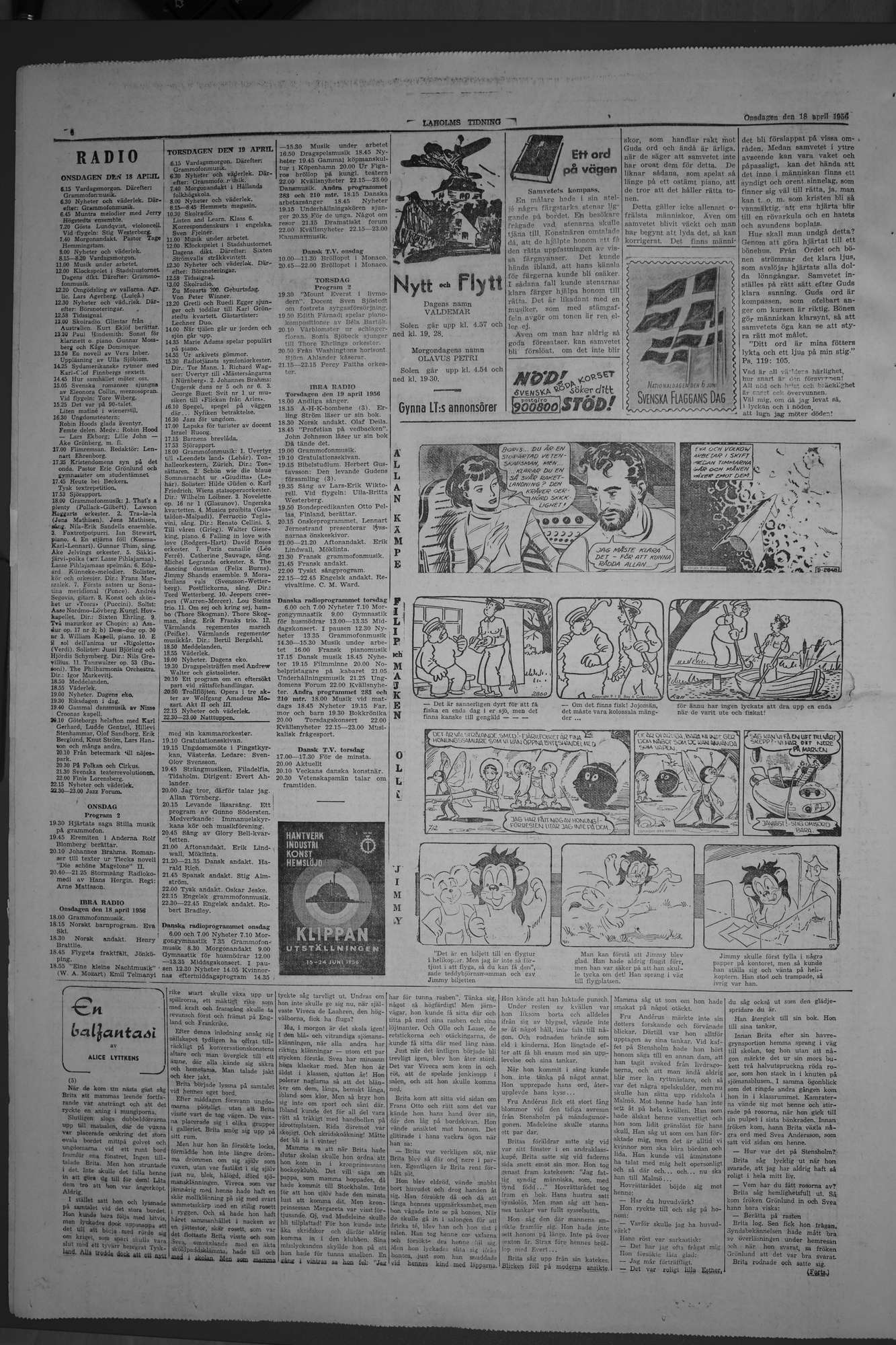 Laholms Tidning Onsdag 18 april 1956, sida 6