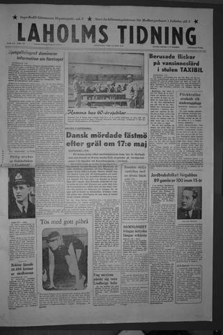 Förstasidan, Fredag 18 maj 1956
