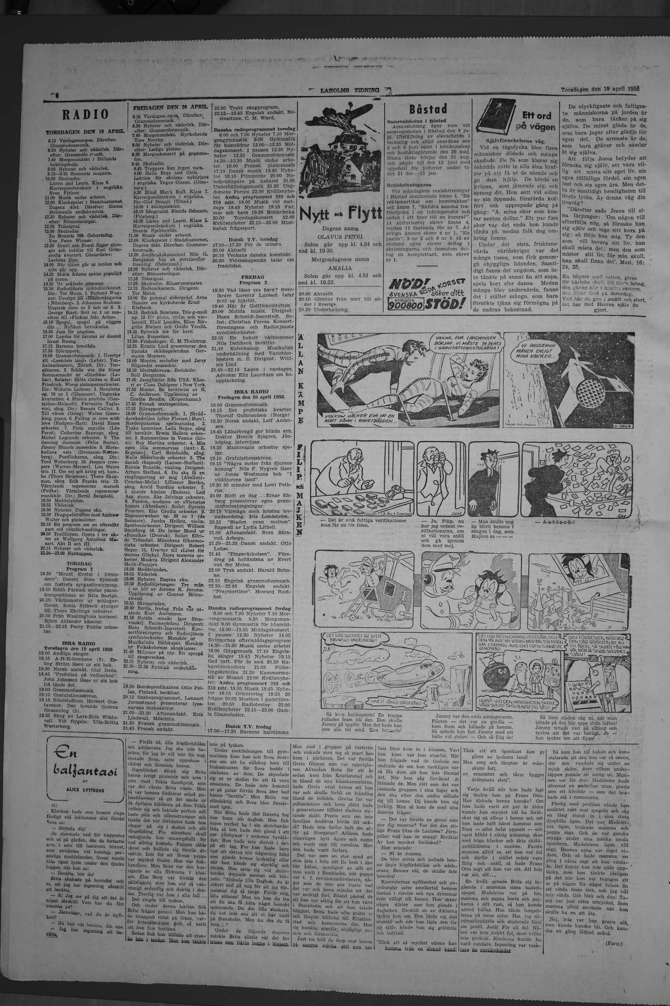 Laholms Tidning Torsdag 19 april 1956, sida 6