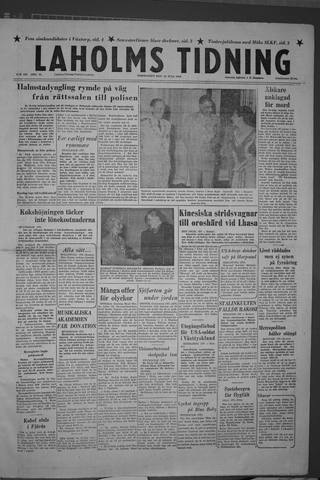 Förstasidan, Torsdag 19 juli 1956