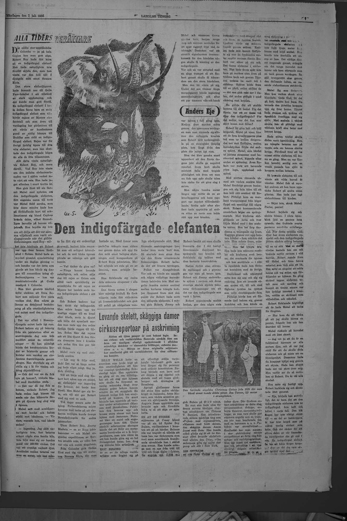Laholms Tidning Måndag 2 juli 1956, sida 7