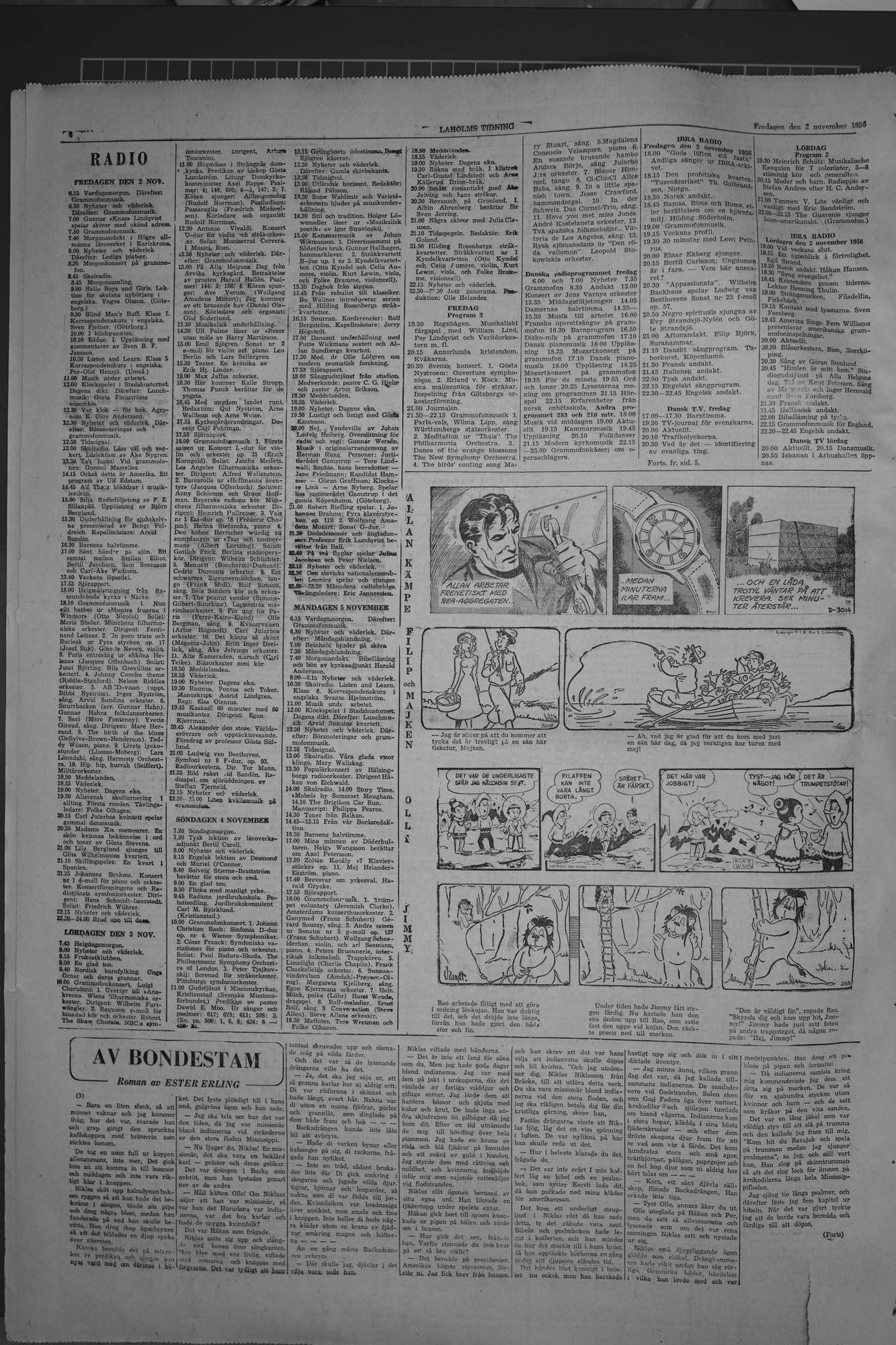 Laholms Tidning Fredag 2 november 1956, sida 6