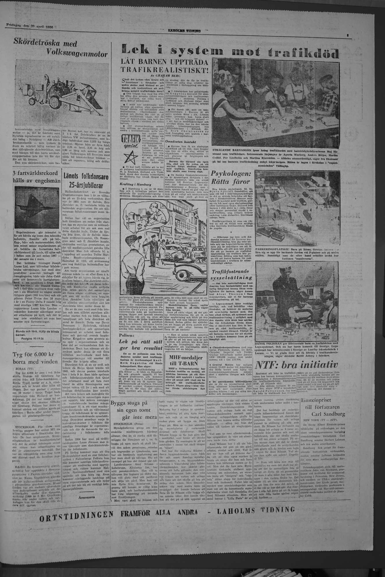 Laholms Tidning Fredag 20 april 1956, sida 5