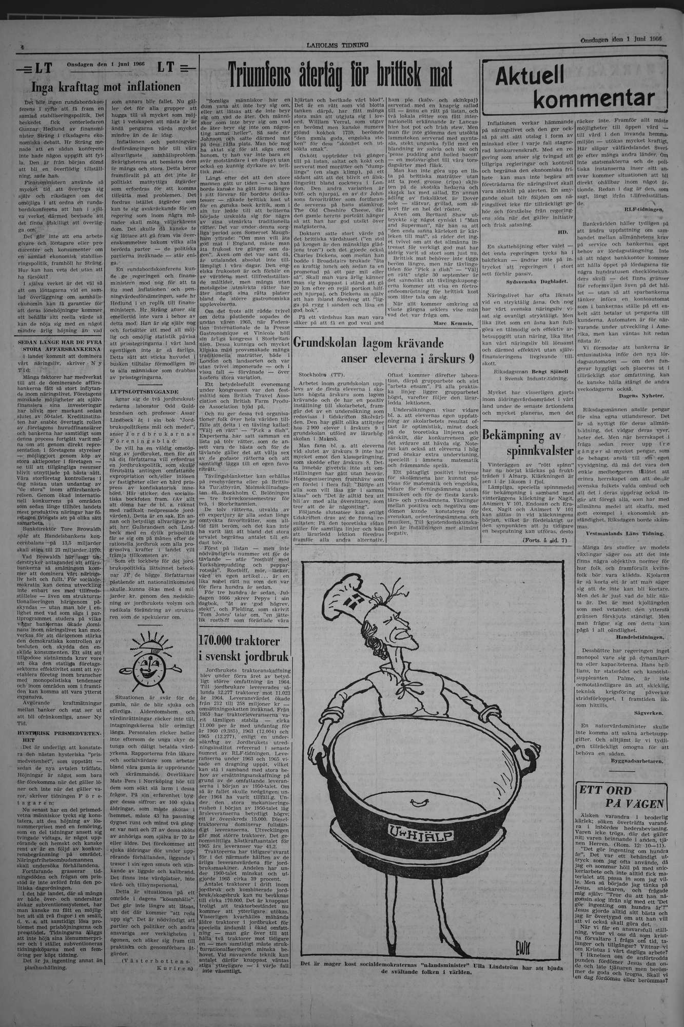 Laholms Tidning Onsdag 1 juni 1966, sida 4
