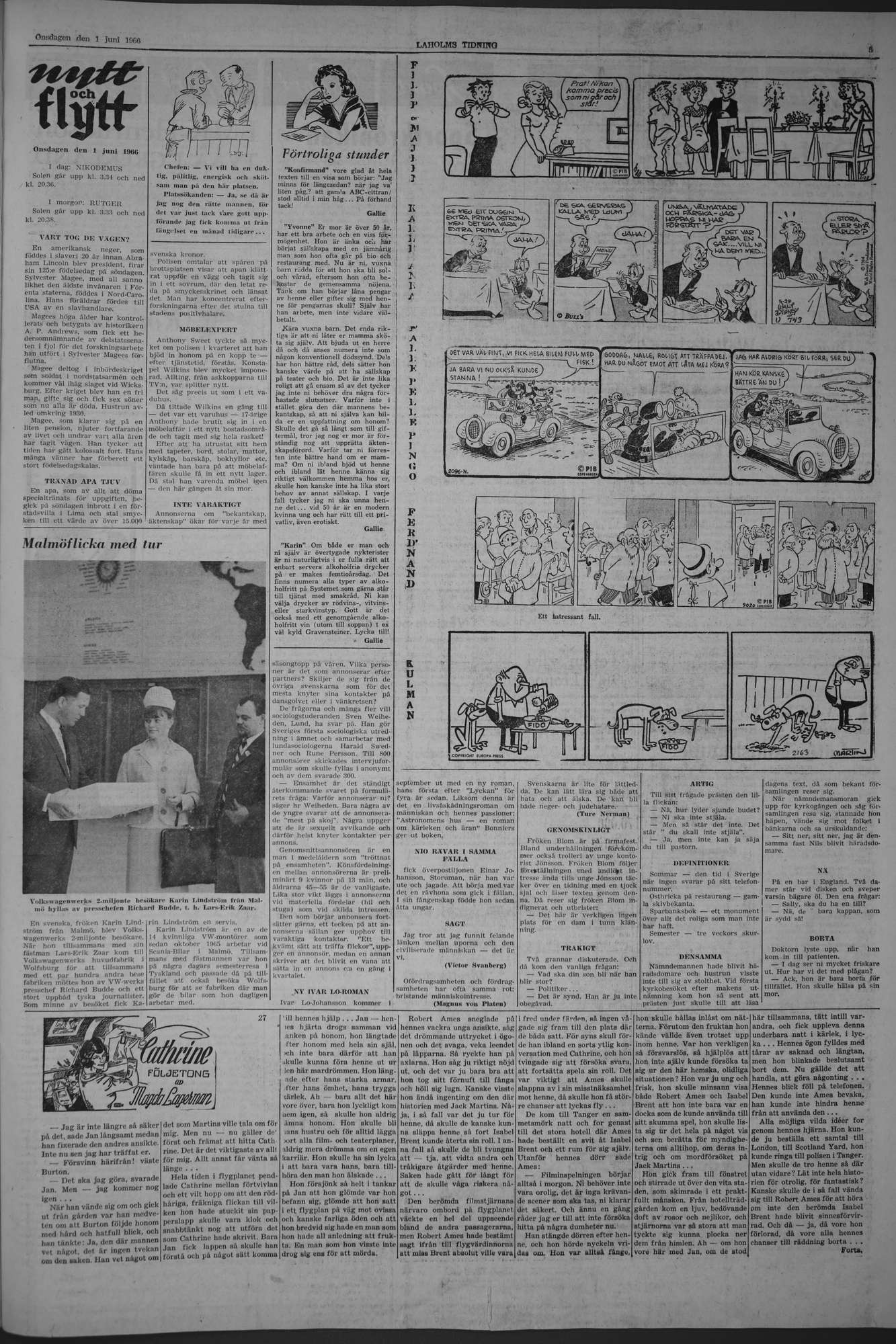 Laholms Tidning Onsdag 1 juni 1966, sida 5