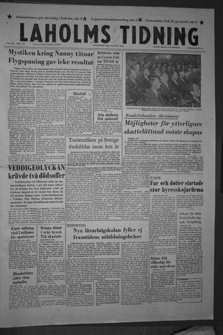 Förstasidan, Onsdag 20 juni 1956