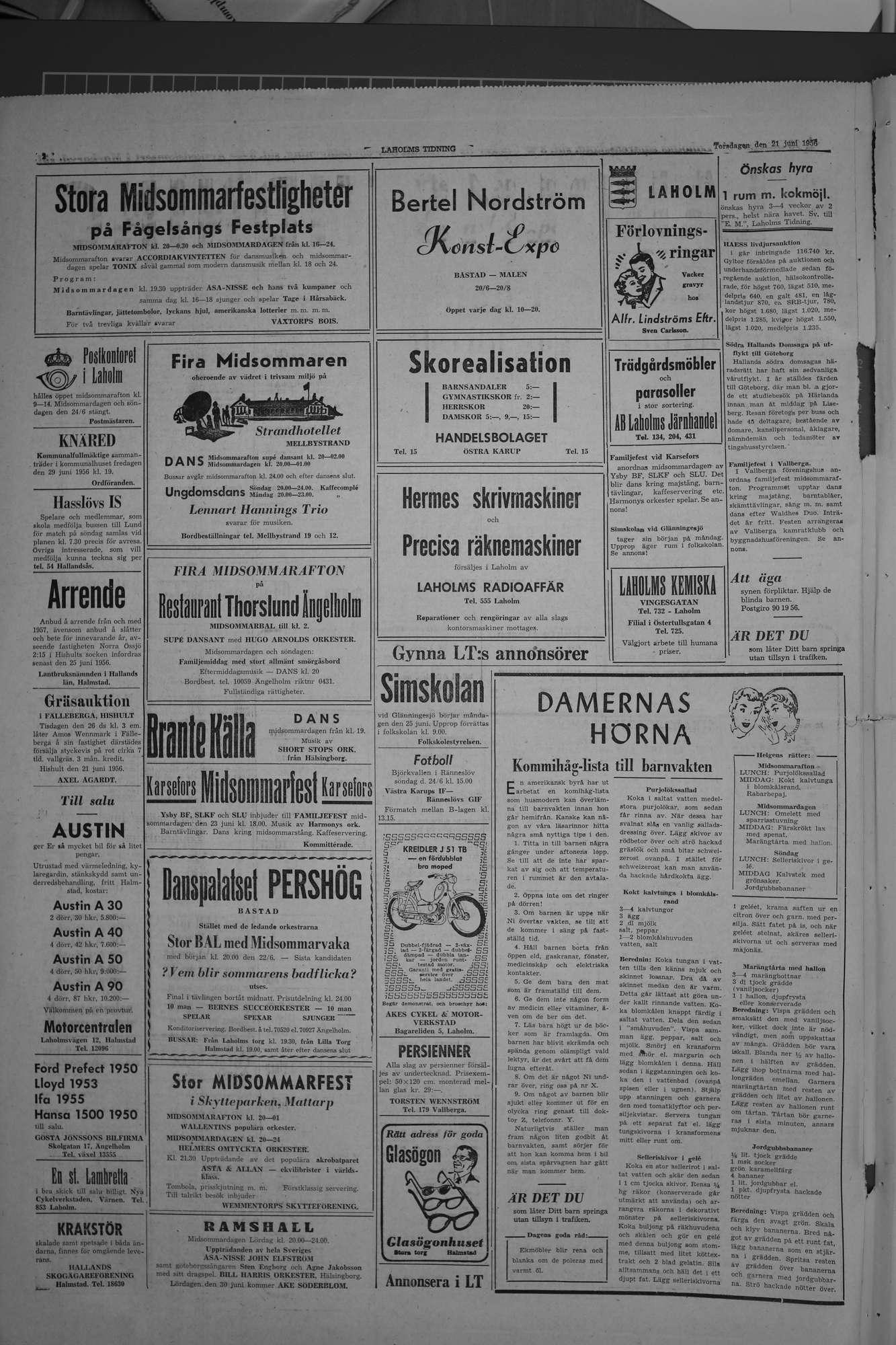 Laholms Tidning Torsdag 21 juni 1956, sida 2