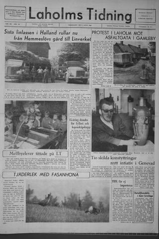 Förstasidan, Torsdag 2 juni 1966