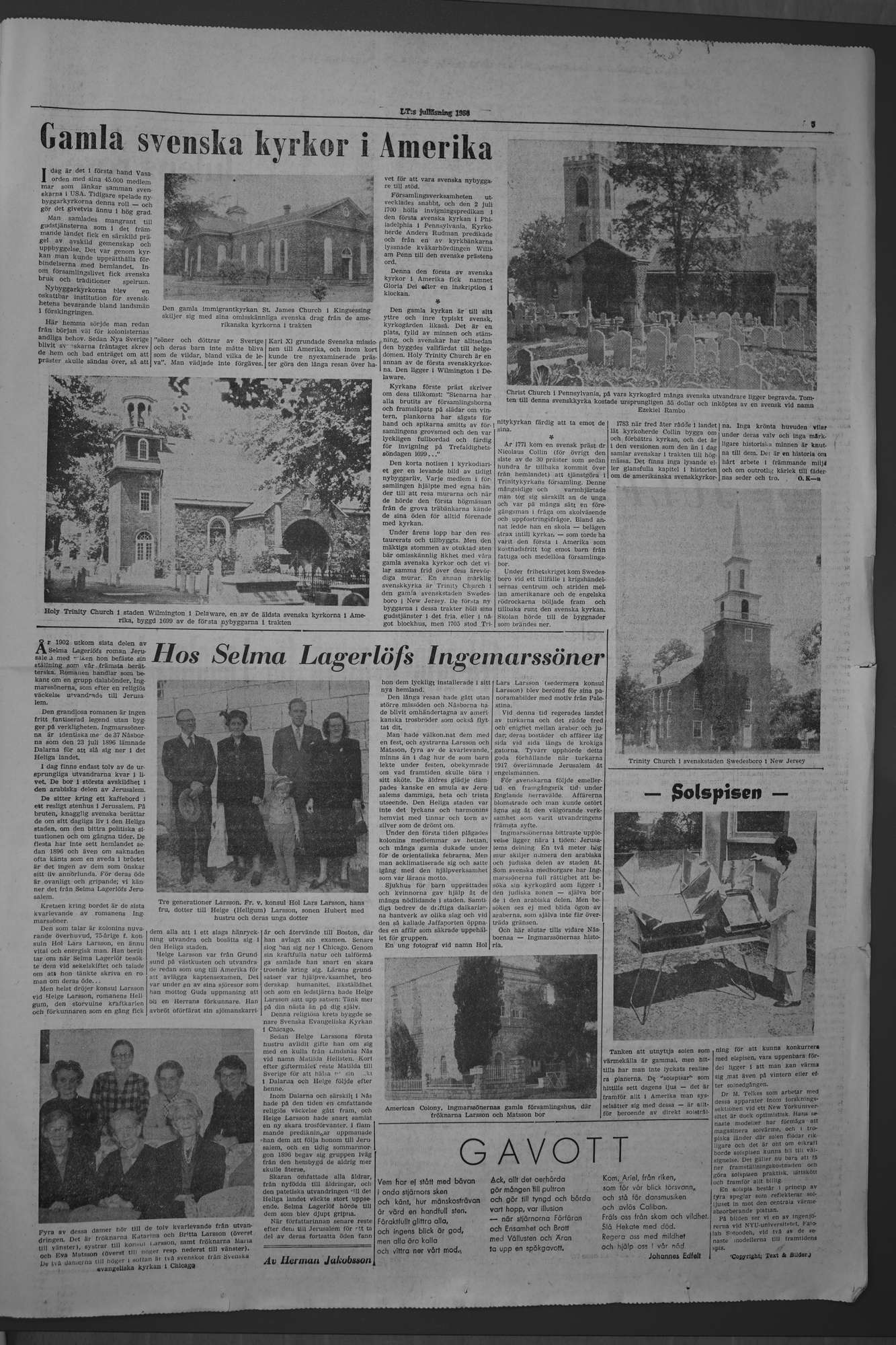 Laholms Tidning Fredag 21 december 1956, sida 13