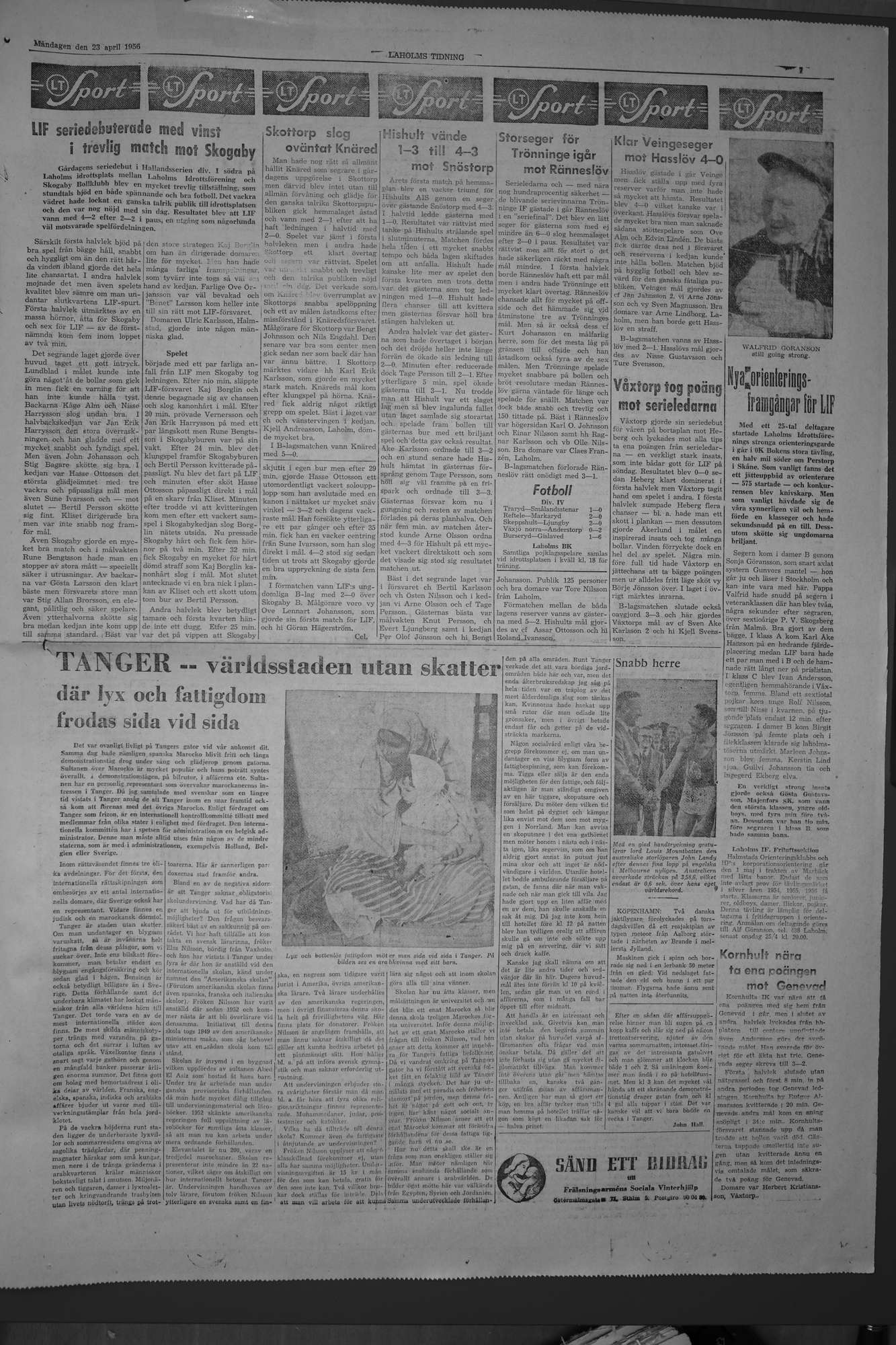 Laholms Tidning Måndag 23 april 1956, sida 7