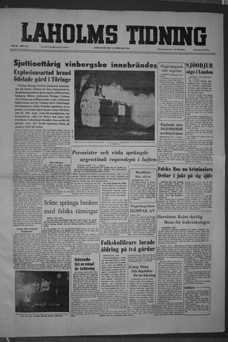 Förstasidan, Torsdag 23 februari 1956
