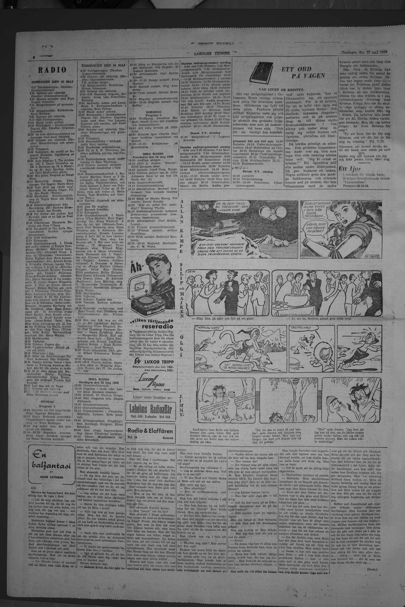 Laholms Tidning Onsdag 23 maj 1956, sida 6