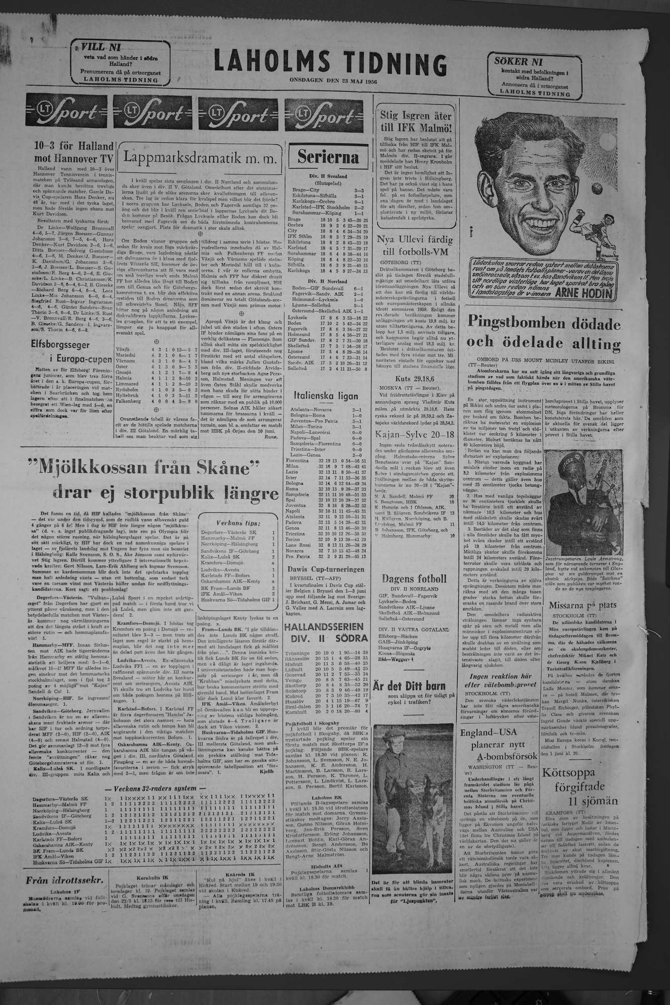 Laholms Tidning Onsdag 23 maj 1956, sida 8