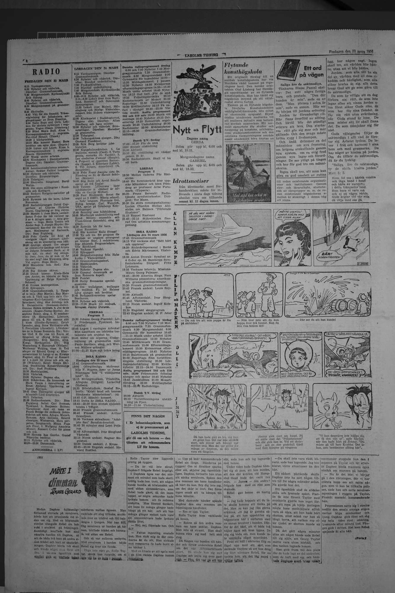 Laholms Tidning Fredag 23 mars 1956, sida 6