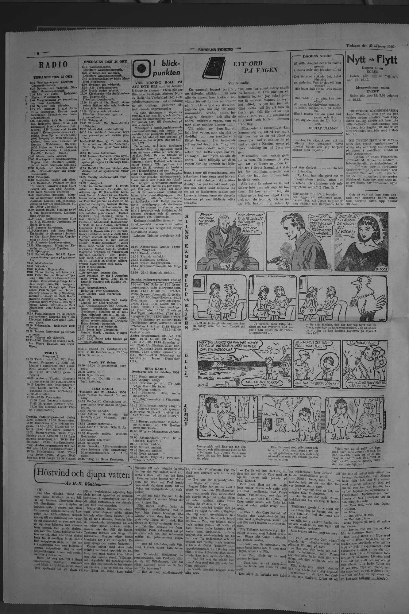 Laholms Tidning Tisdag 23 oktober 1956, sida 6