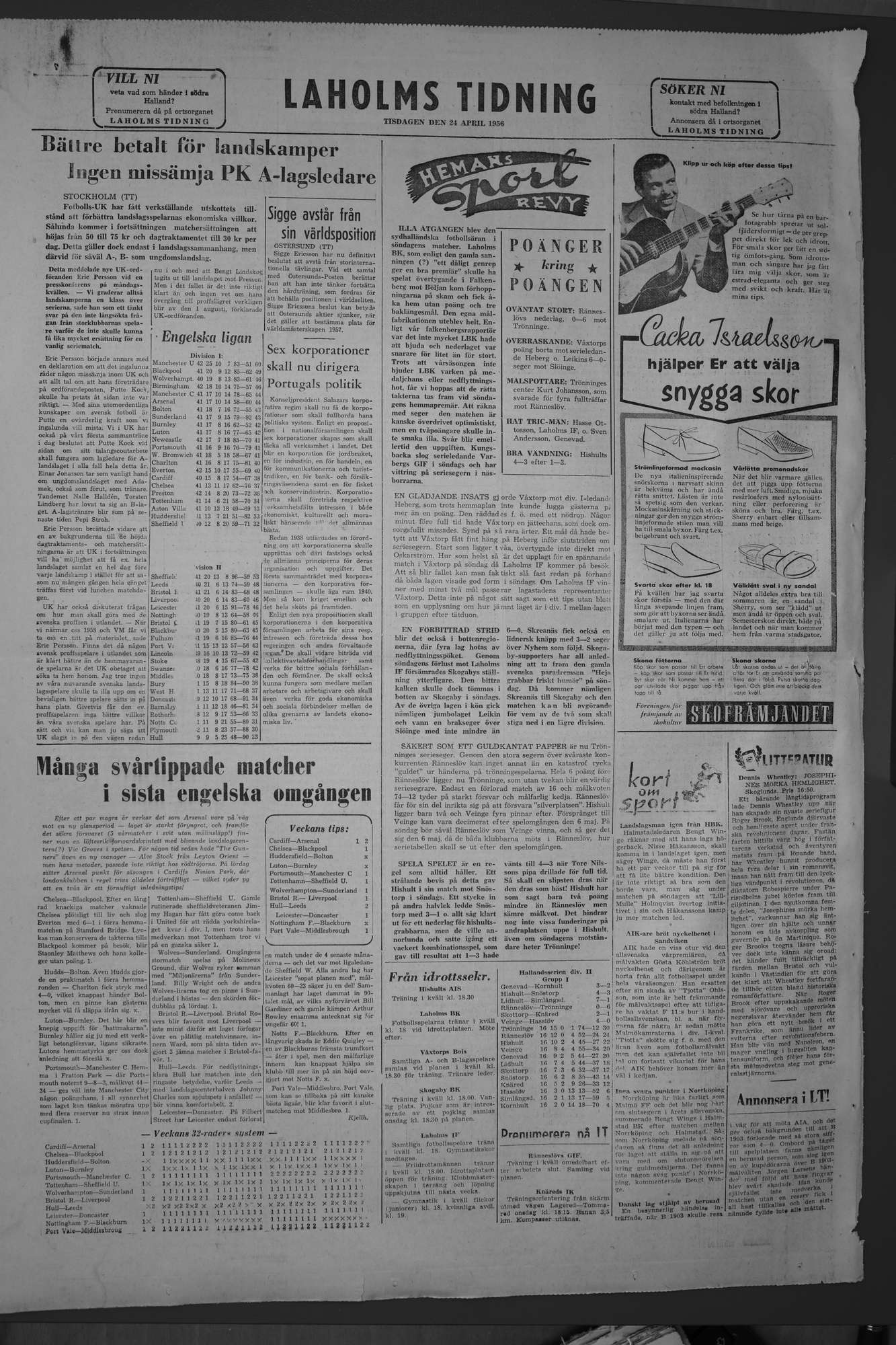 Laholms Tidning Tisdag 24 april 1956, sida 8