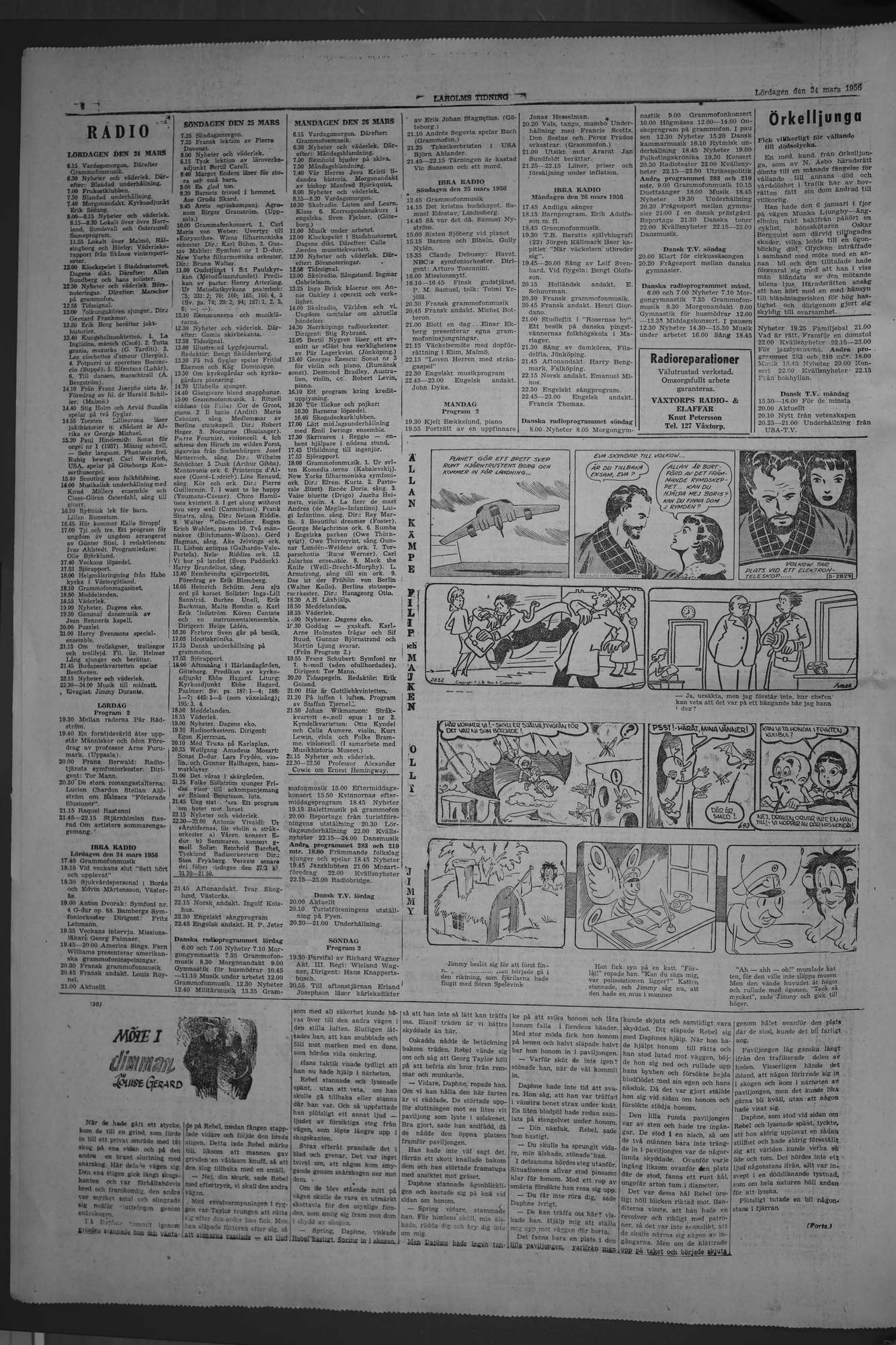Laholms Tidning Lördag 24 mars 1956, sida 6