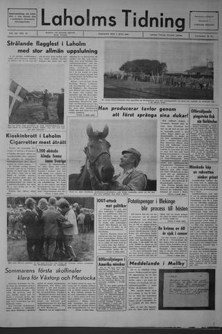 Förstasidan, Tisdag 7 juni 1966
