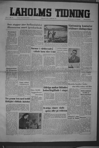 Förstasidan, Lördag 25 februari 1956