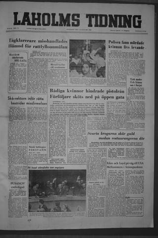 Förstasidan, Onsdag 25 januari 1956