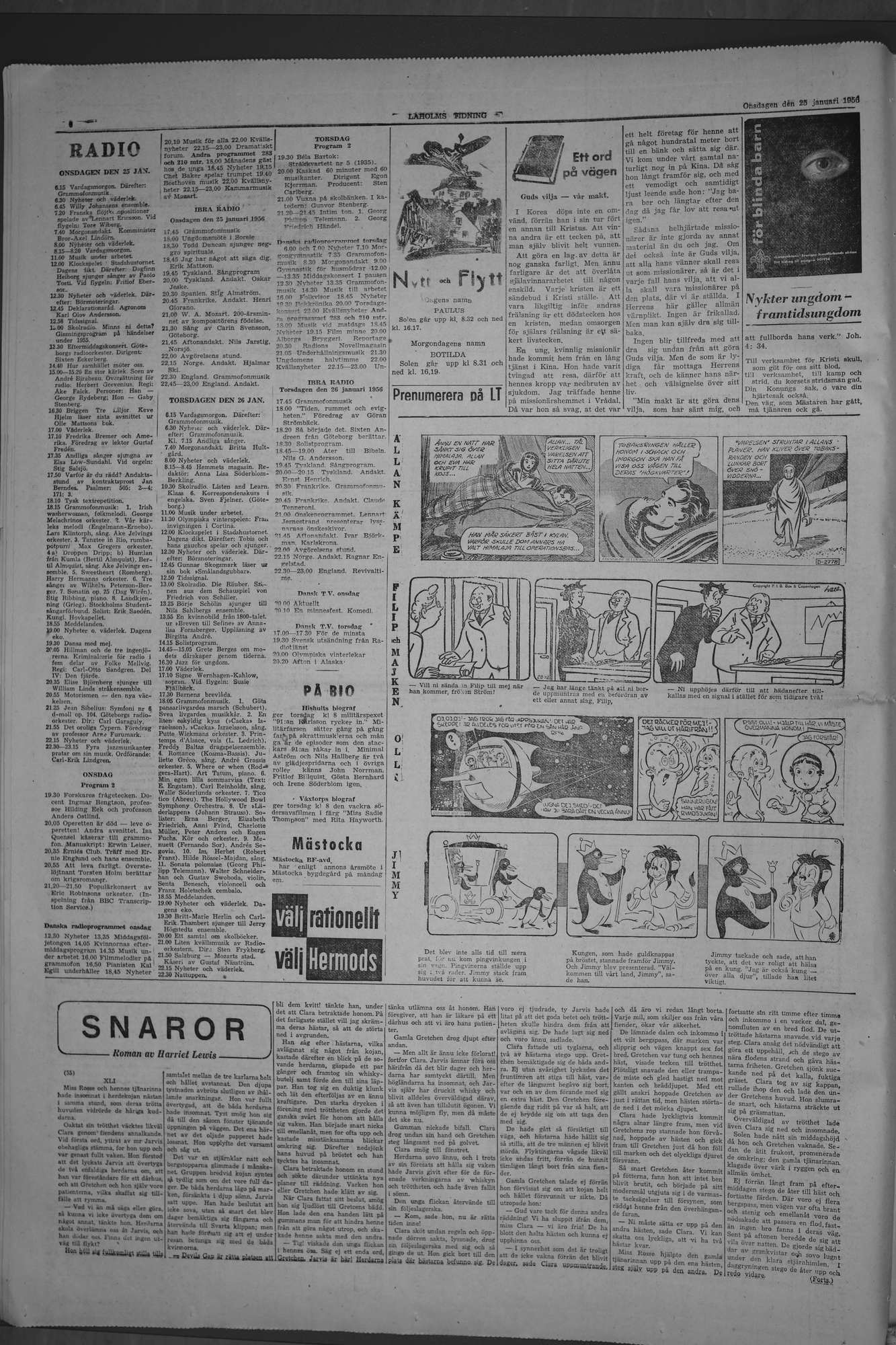 Laholms Tidning Onsdag 25 januari 1956, sida 6