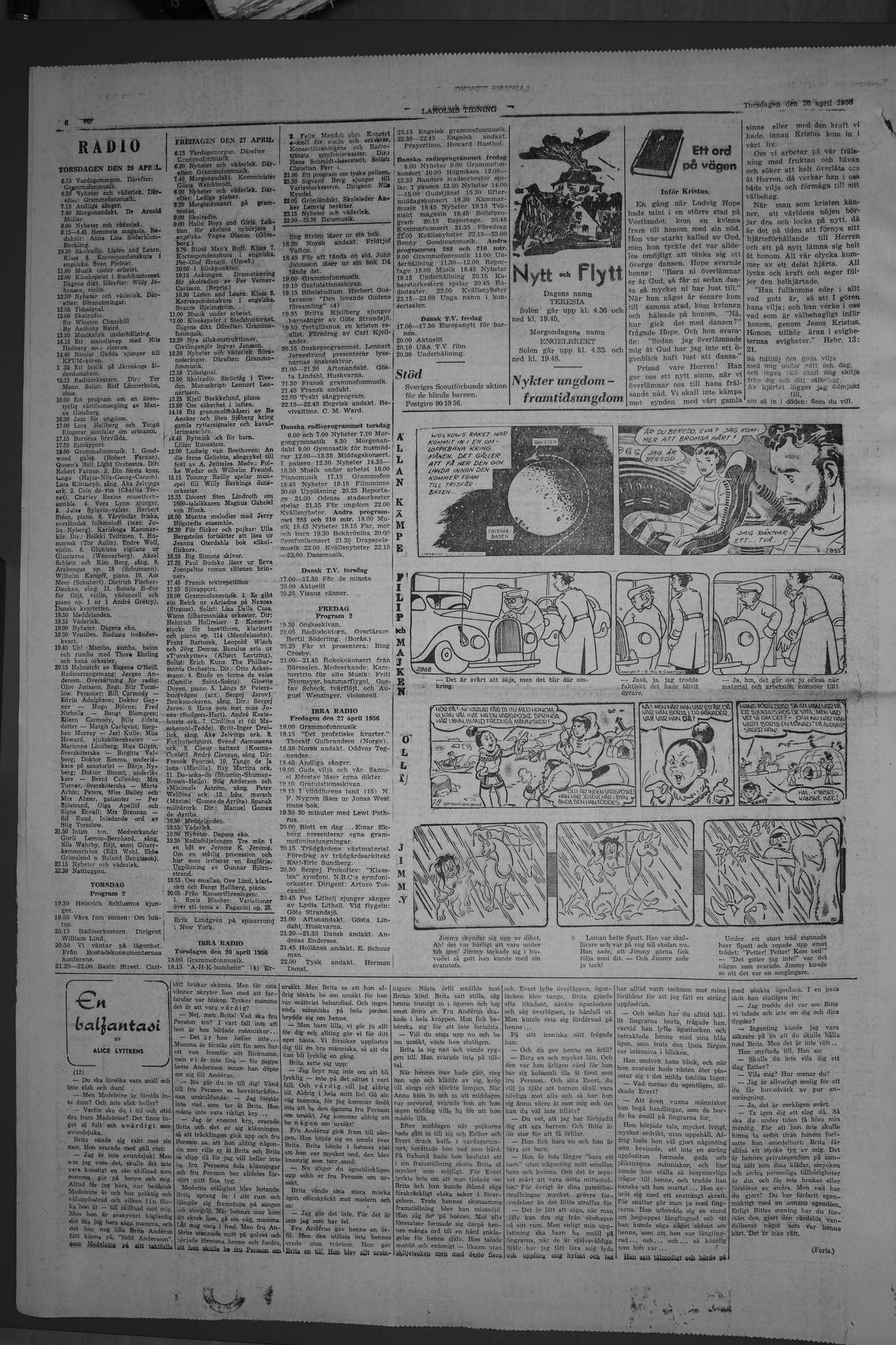 Laholms Tidning Torsdag 26 april 1956, sida 6
