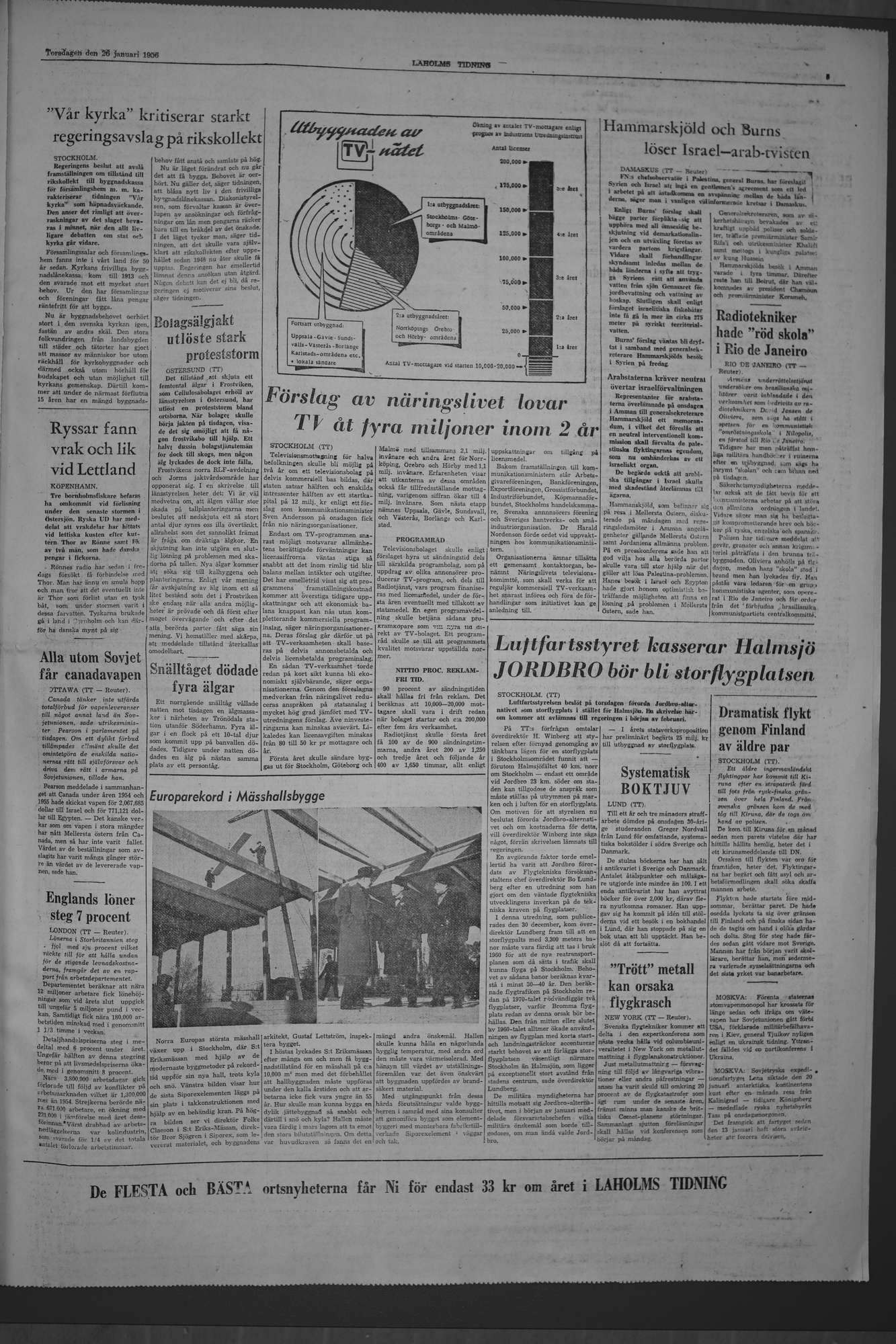 Laholms Tidning Torsdag 26 januari 1956, sida 5
