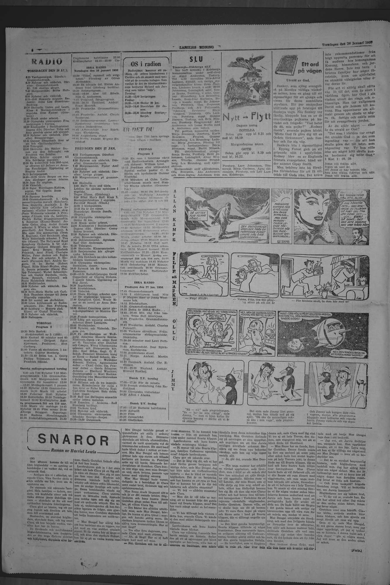 Laholms Tidning Torsdag 26 januari 1956, sida 6