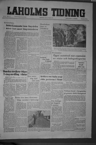 Förstasidan, Måndag 26 mars 1956