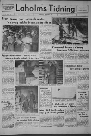 Förstasidan, Torsdag 9 juni 1966