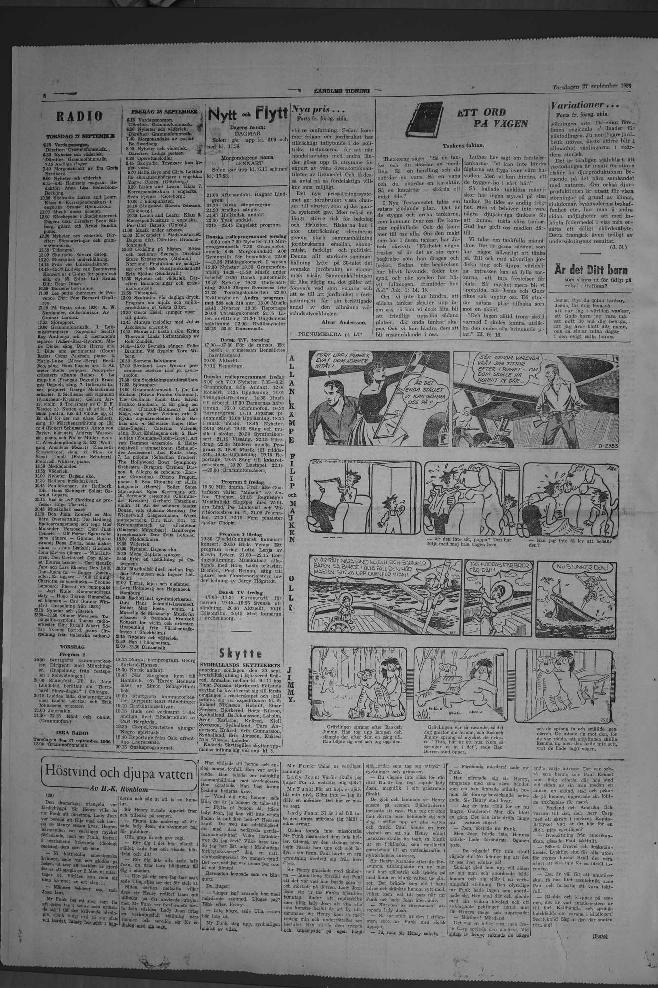 Laholms Tidning Torsdag 27 september 1956, sida 6