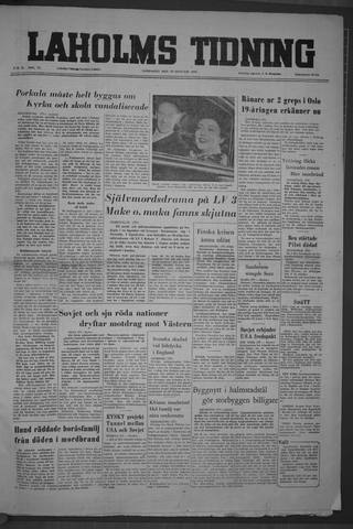 Förstasidan, Lördag 28 januari 1956