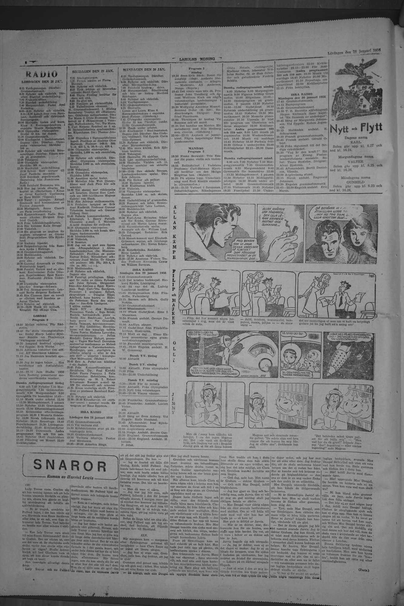 Laholms Tidning Lördag 28 januari 1956, sida 6