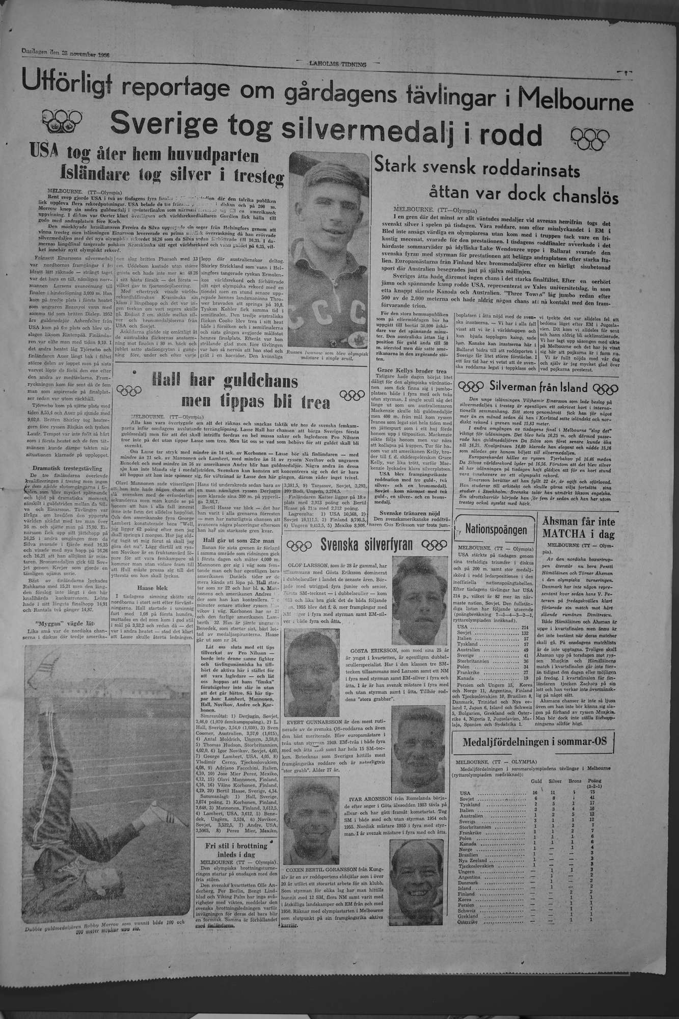 Laholms Tidning Onsdag 28 november 1956, sida 7